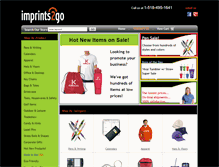 Tablet Screenshot of imprints2go.com